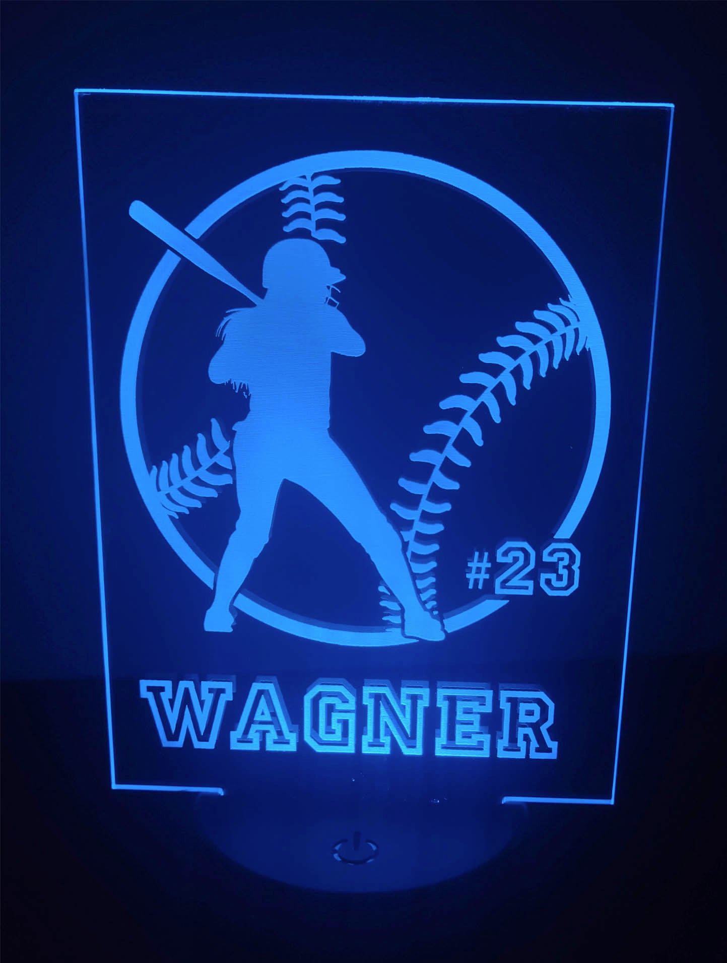 Softball Player desk light nightlight