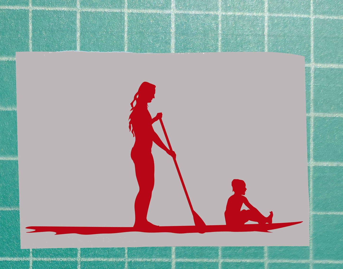 Mother and Son Vinyl Silhouette sticker