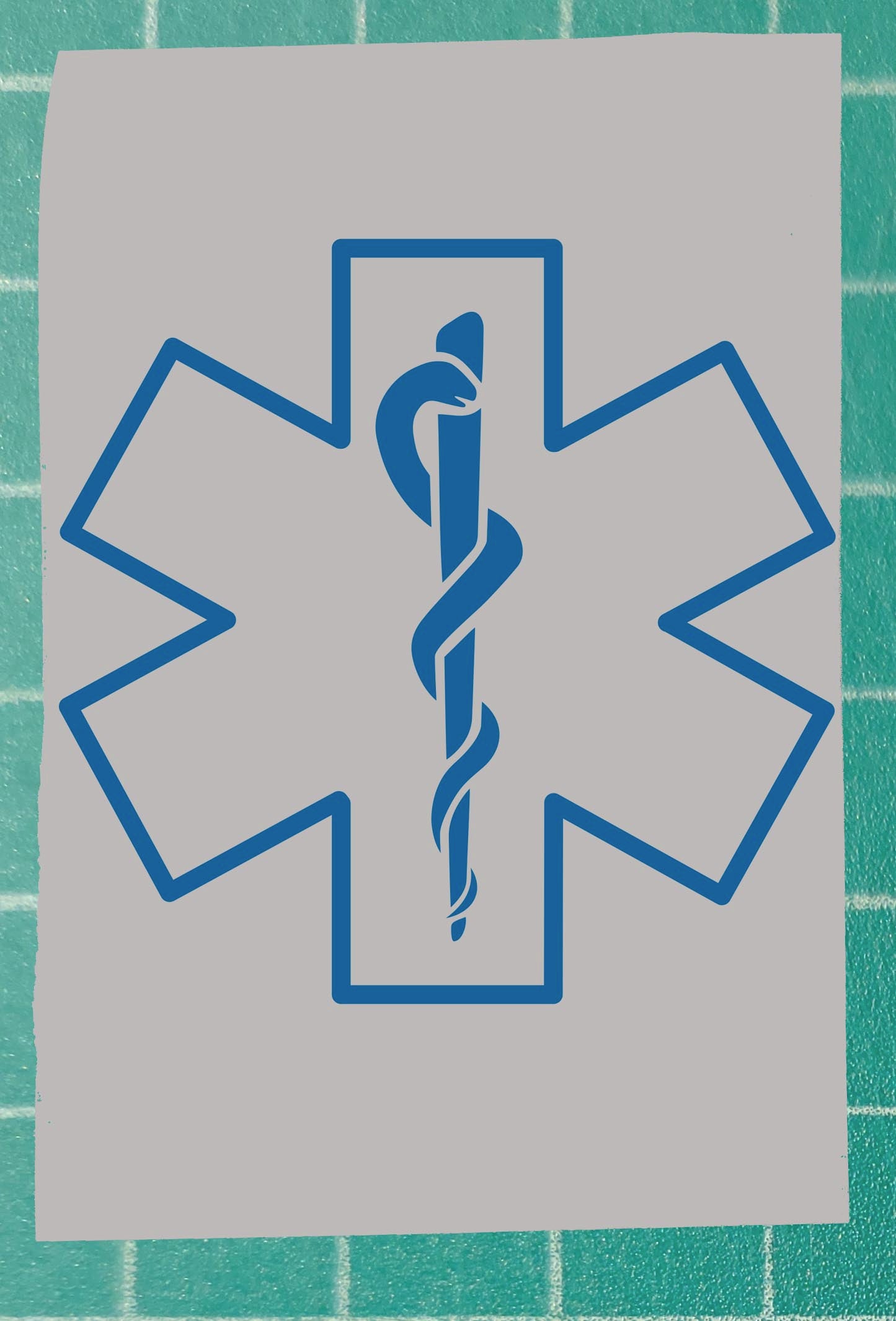 Star of Life outline / EMS window decal