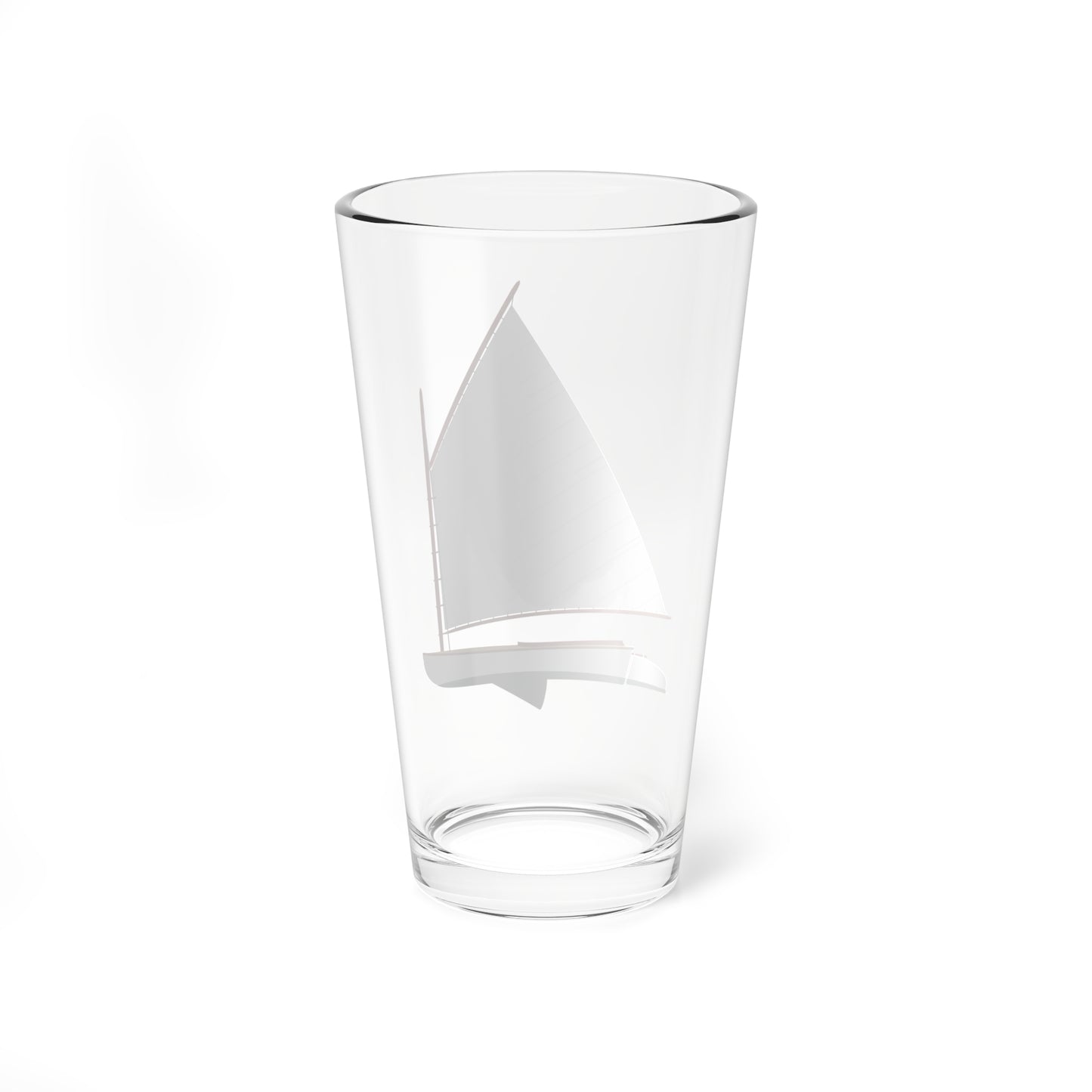 Catboat, Classic White, Pint Glass 16oz