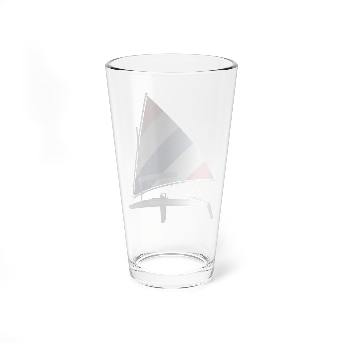 Red White and Blue Sail, Pint Glass, 16oz