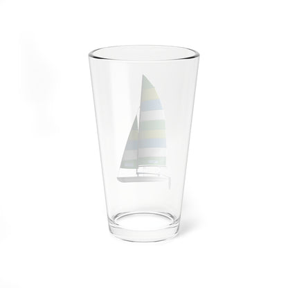 Green H16 Pint Glass, 16oz