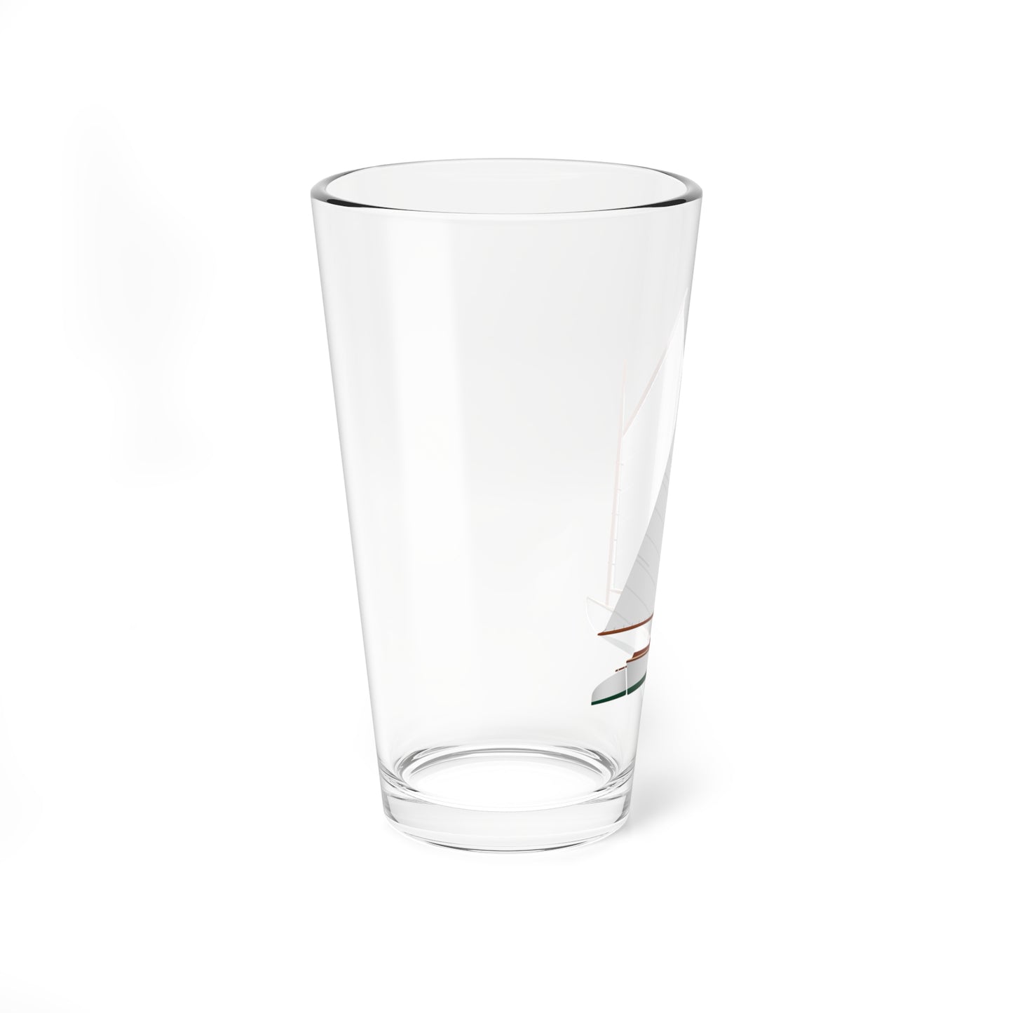 Catboat, Classic White, Pint Glass 16oz
