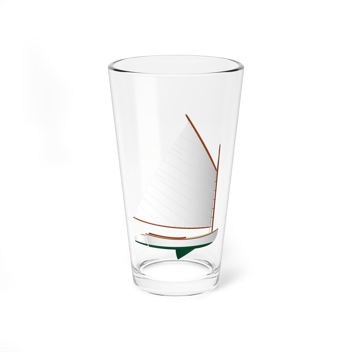 Catboat, Classic White, Pint Glass 16oz