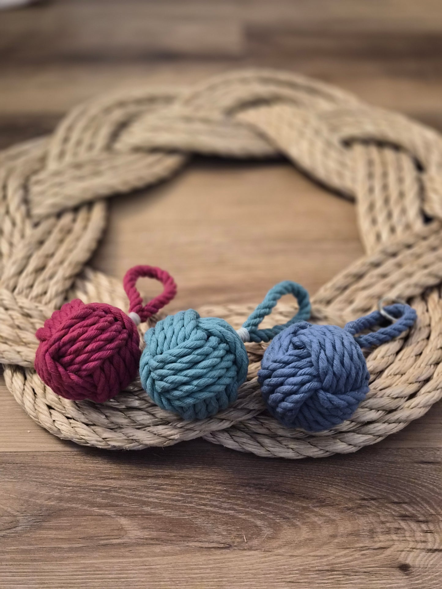 Floating Monkey fist keychain / ornament / decoration