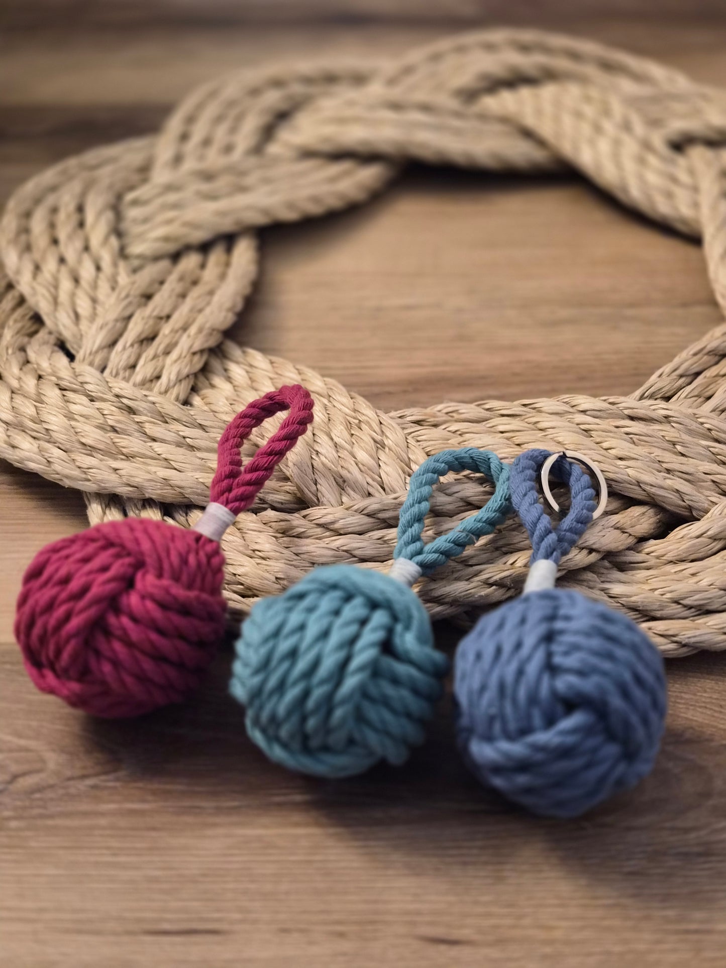 Floating Monkey fist keychain / ornament / decoration