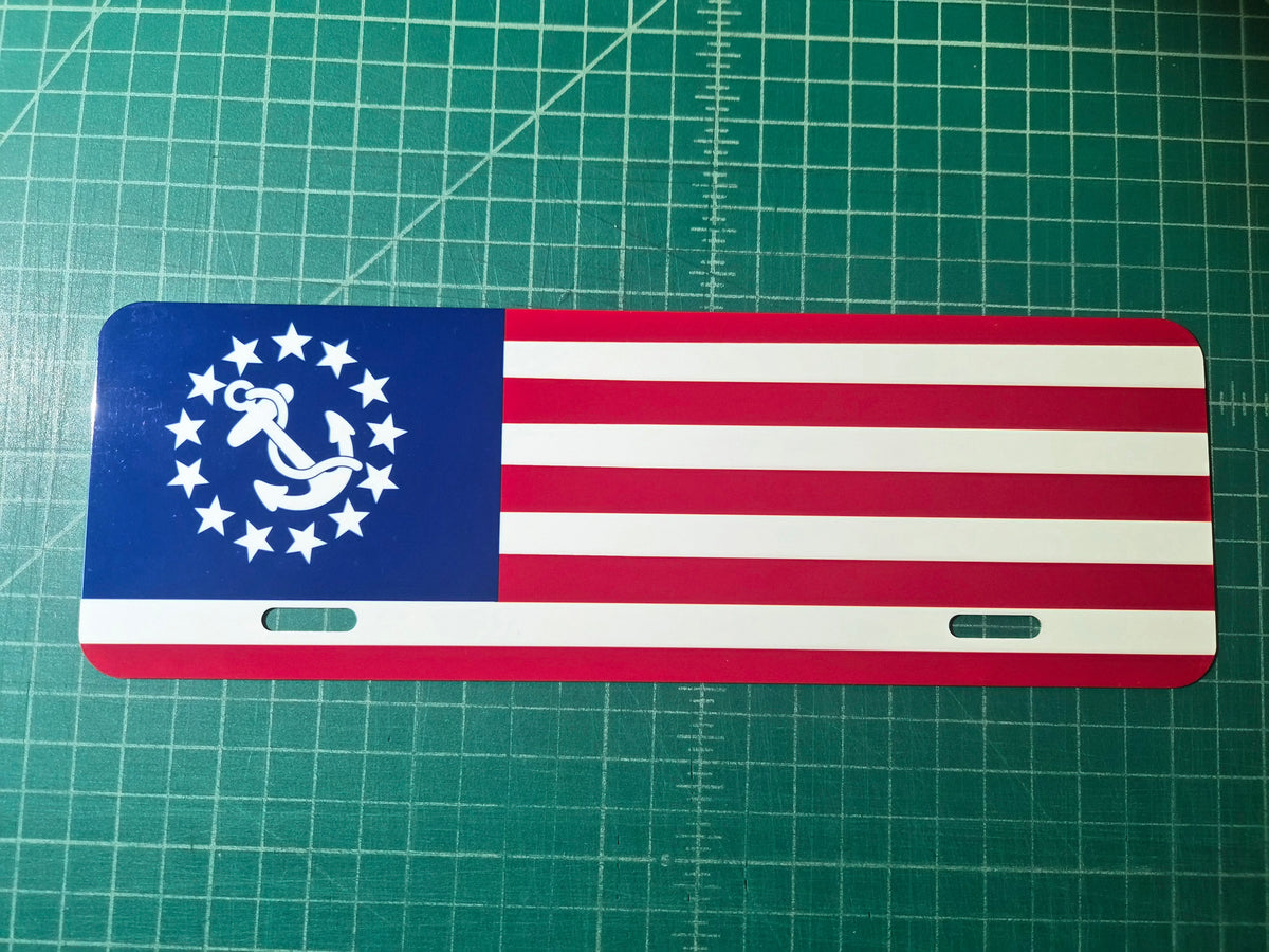 Ensign Nautical Flag Decorative License Plate Topper