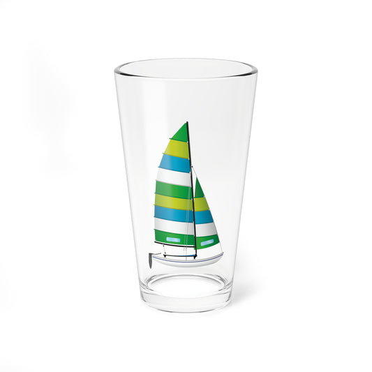 Green H16 Pint Glass, 16oz