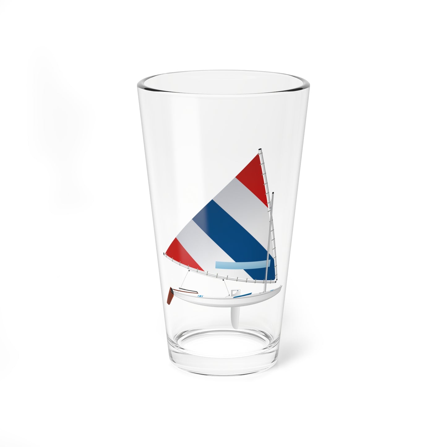 Red White and Blue Sail, Pint Glass, 16oz