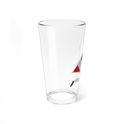 Red White and Blue Sail, Pint Glass, 16oz