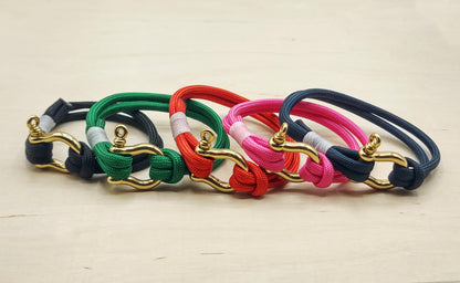 Hand Made Nautical Brass Shackle Bracelet
