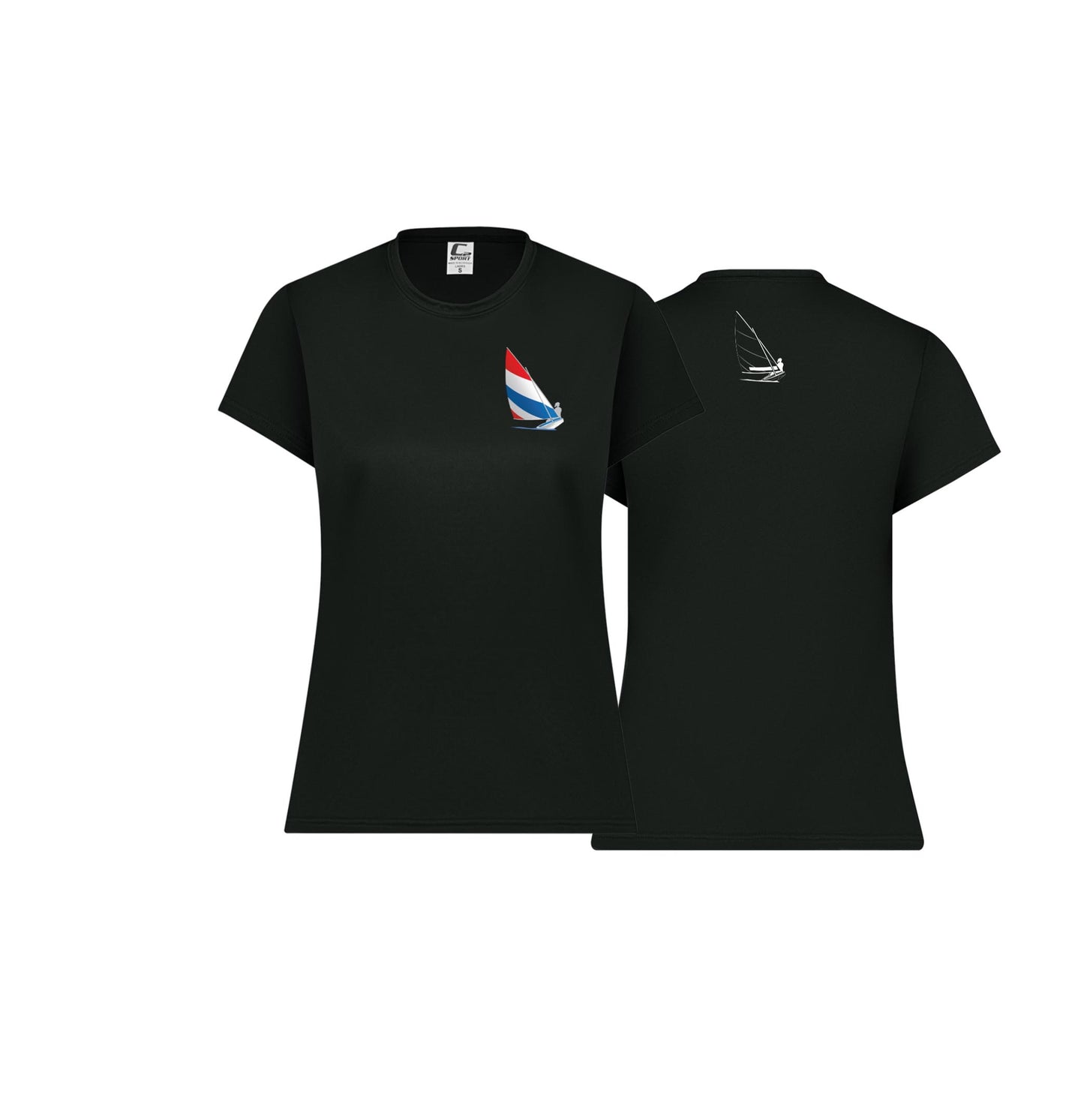 Red, White and Blue Women's Sailing Shirt! Performance Short Sleeve Tee