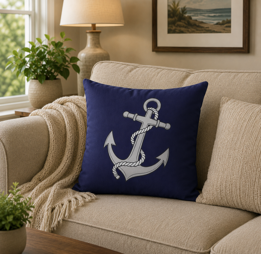 Medium Anchor Square Pillow