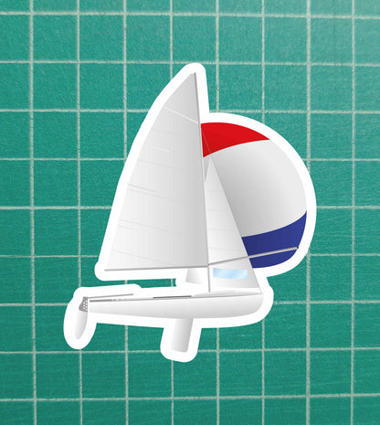 Color Club 420 sailboat decal sticker