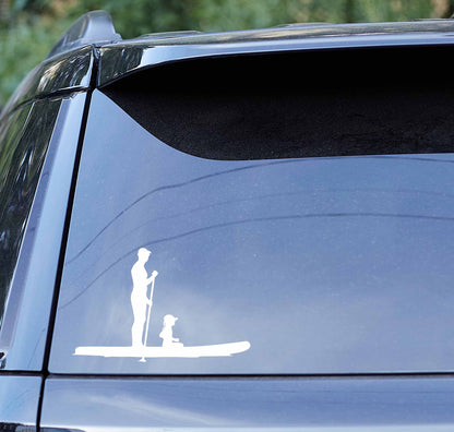 Father and Daughter Vinyl Silhouette sticker