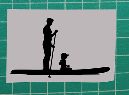 Father and Daughter Vinyl Silhouette sticker