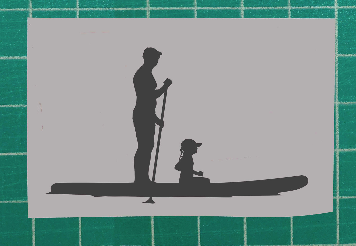 Father and Daughter Vinyl Silhouette sticker