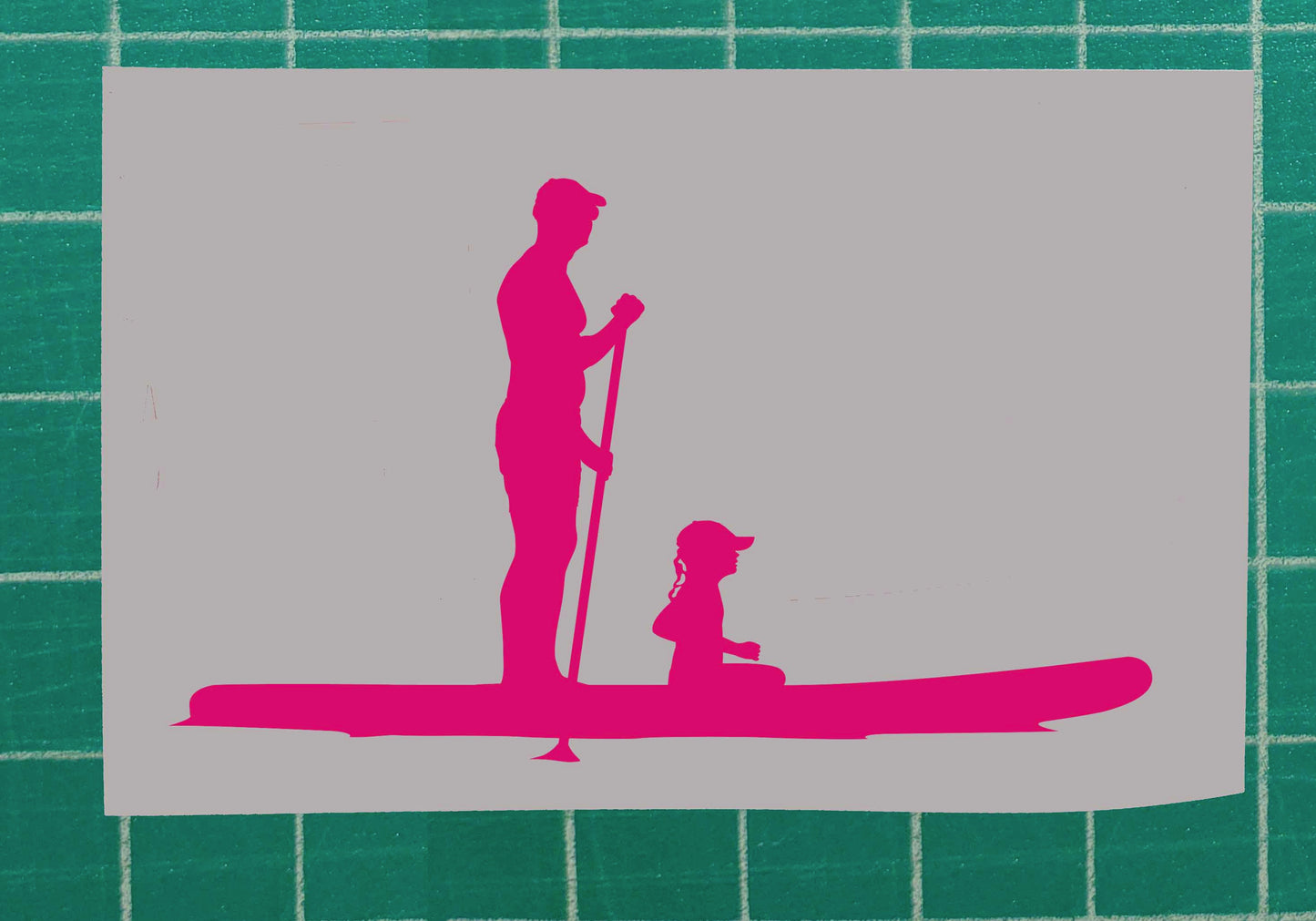 Father and Daughter Vinyl Silhouette sticker