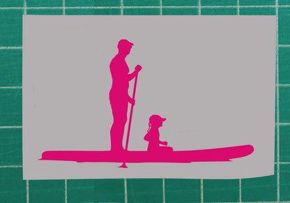 Father and Daughter Vinyl Silhouette sticker