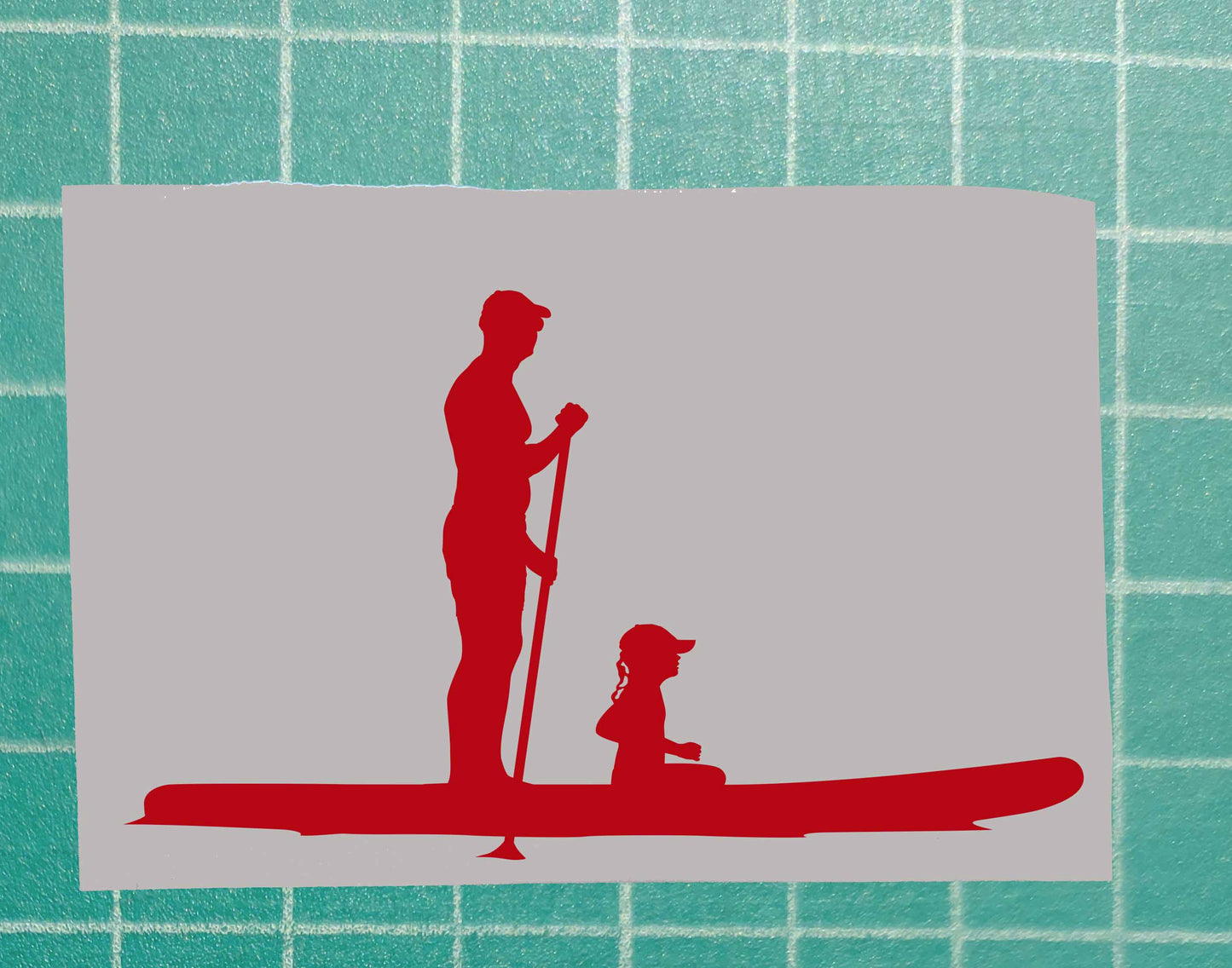 Father and Daughter Vinyl Silhouette sticker