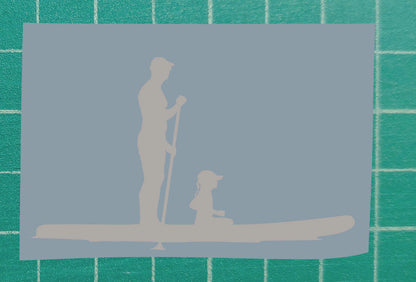 Father and Daughter Vinyl Silhouette sticker