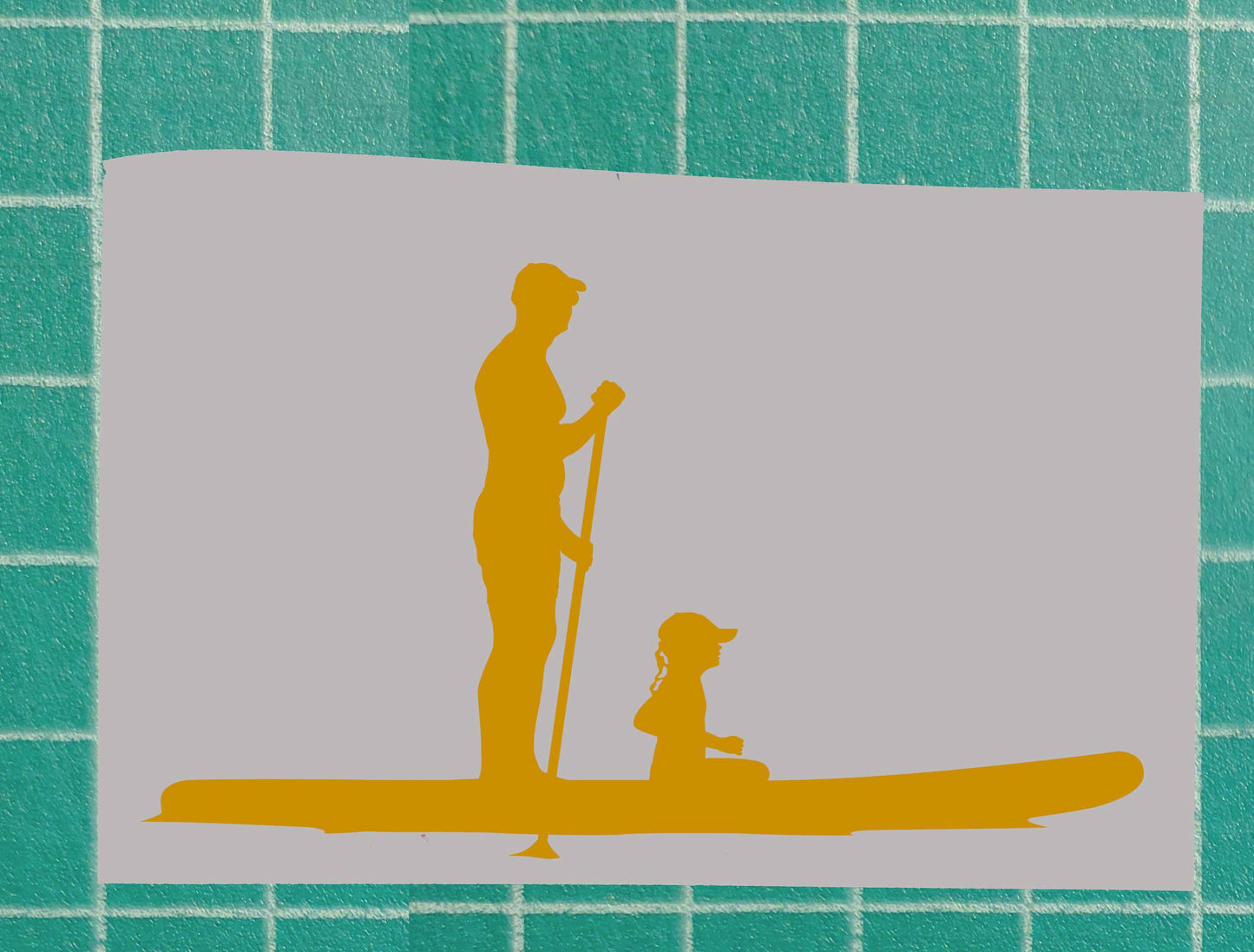 Father and Daughter Vinyl Silhouette sticker