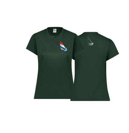 Red, White and Blue Women's Sailing Shirt! Performance Short Sleeve Tee