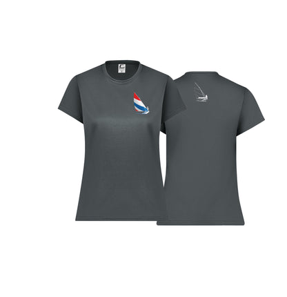 Red, White and Blue Women's Sailing Shirt! Performance Short Sleeve Tee