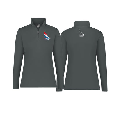 Red, White and Blue Sailing, Womens 1/4 Zip Pullover