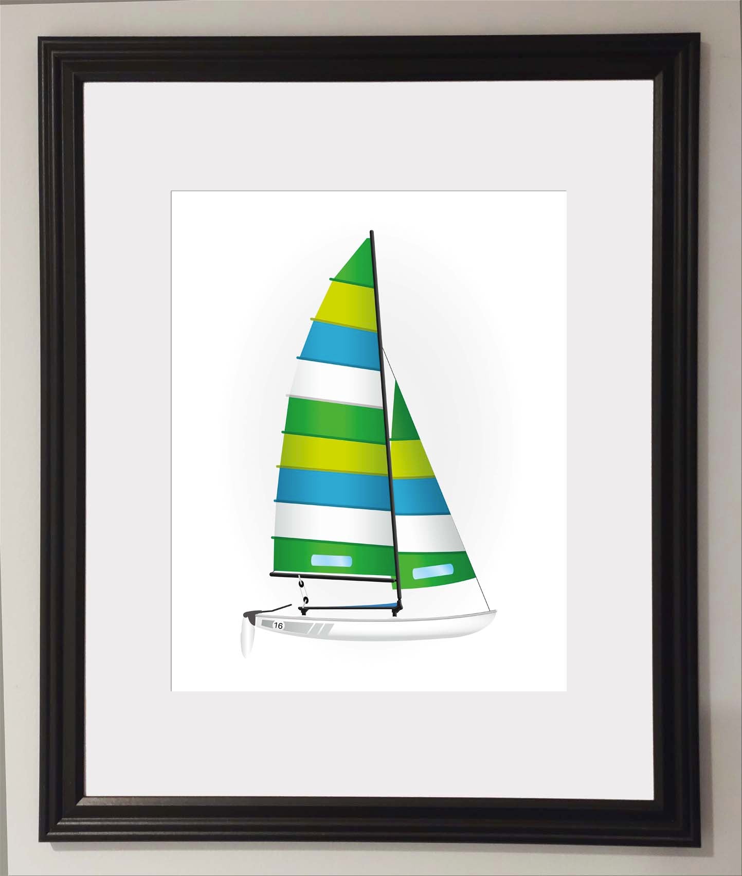 H16 catamaran, Personalized / Custom print