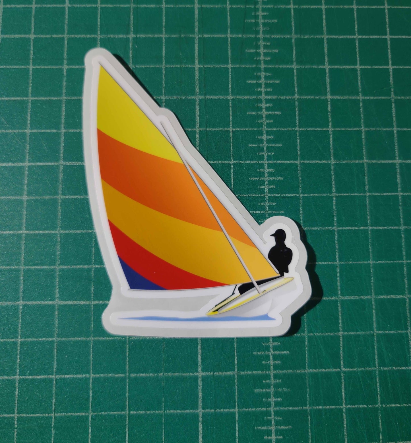 Full color Sunfish heeling decal / sticker