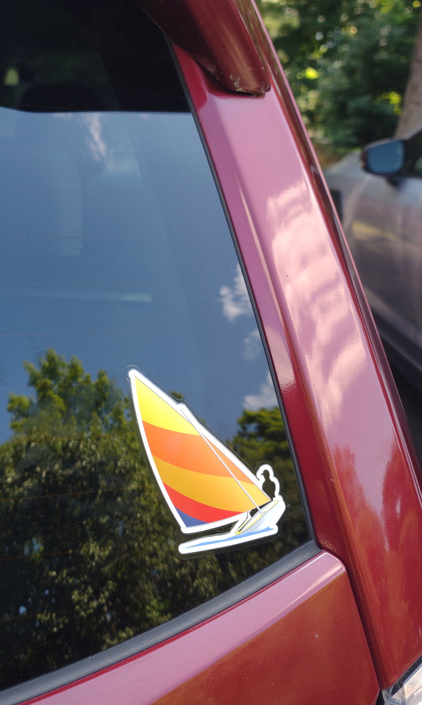 Full color Sunfish heeling decal / sticker