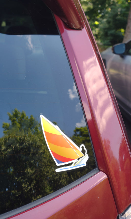 Full color Sunfish heeling decal / sticker