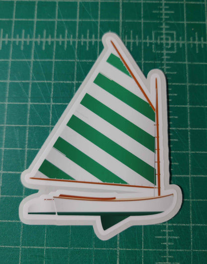Cat Boat Vinyl window decal sticker