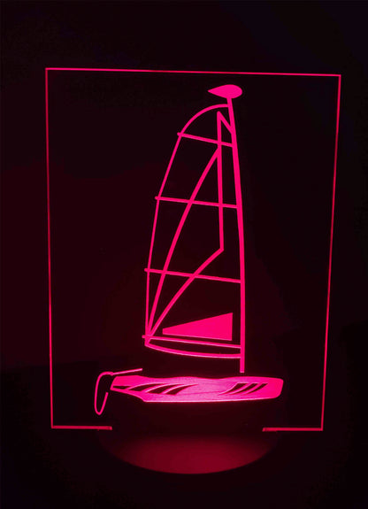 Wave Catamaran sailboat LED nightlight / desk light