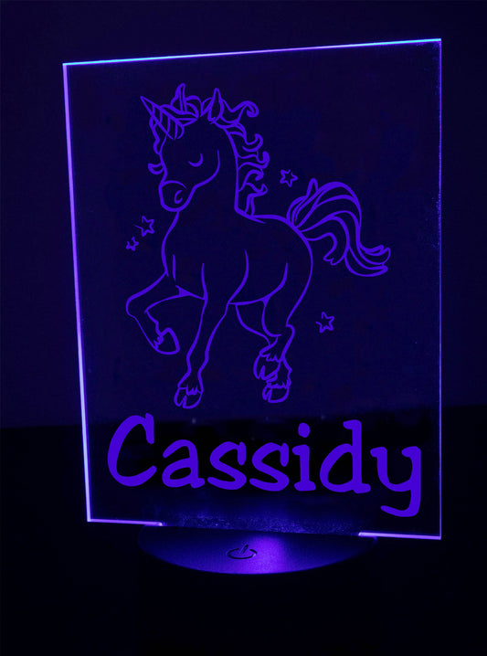 Personalized Unicorn desk light / nightlight