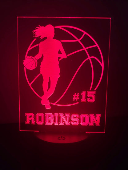Girl's / Woman's Basketball desk light nightlight