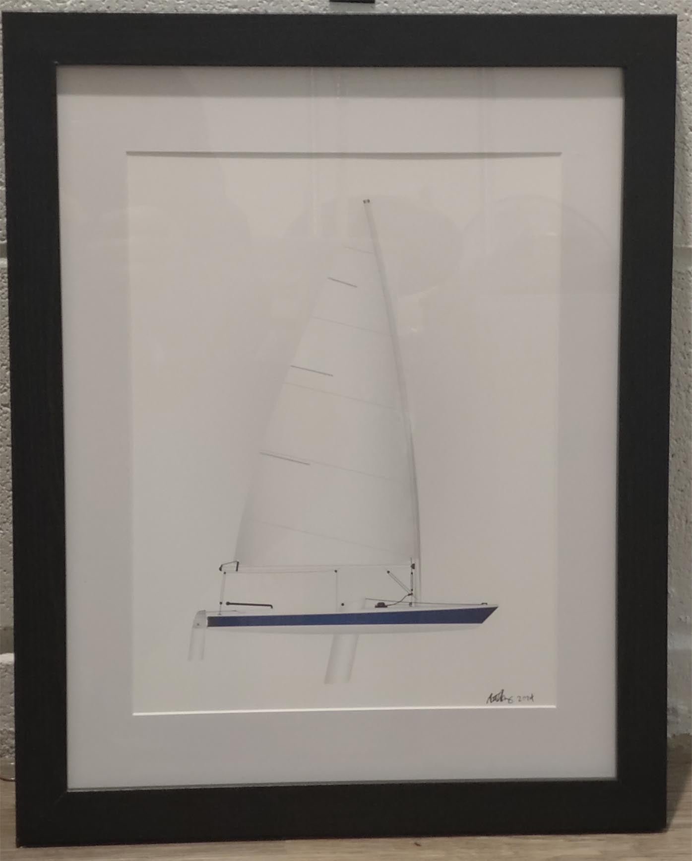 My Rendition of Laser Sailboat, Prints