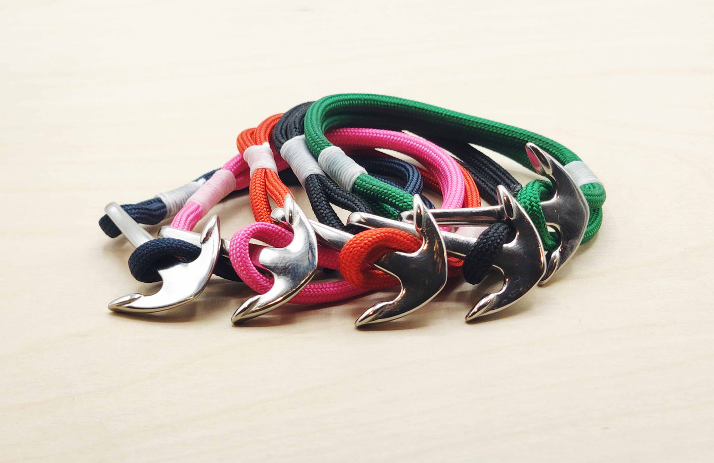 Hand Made Nautical Polished Stainless Steel Anchor Bracelet