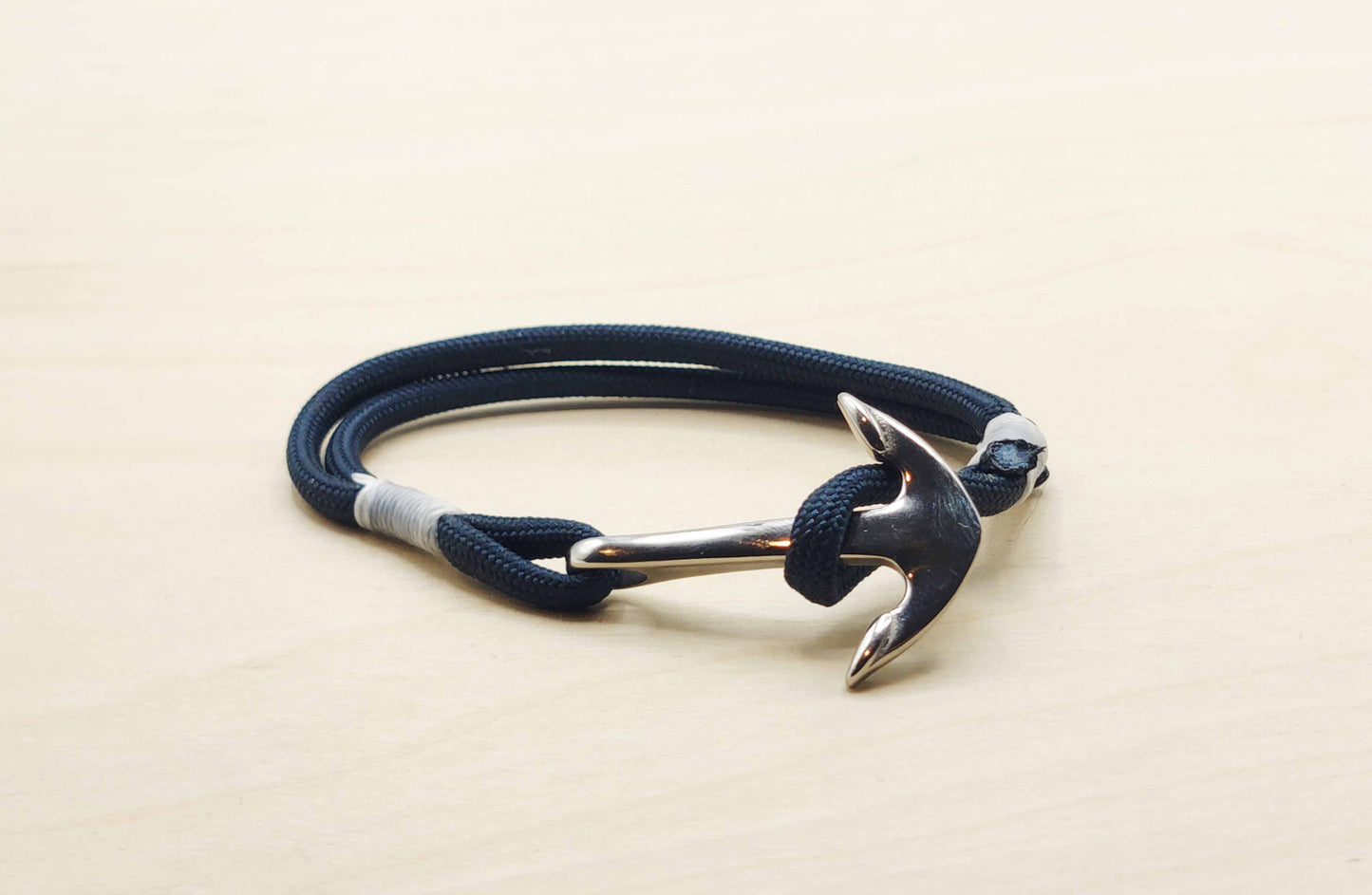 Hand Made Nautical Polished Stainless Steel Anchor Bracelet