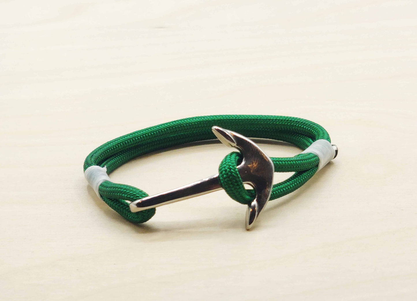 Hand Made Nautical Polished Stainless Steel Anchor Bracelet