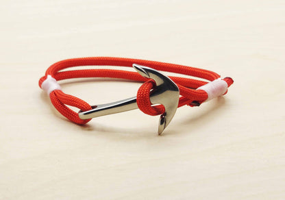 Hand Made Nautical Polished Stainless Steel Anchor Bracelet
