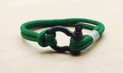 Hand Made Nautical Shackle Bracelet w/ Black Shackle