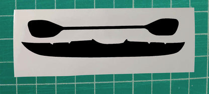 Vinyl car window kayak decal sticker