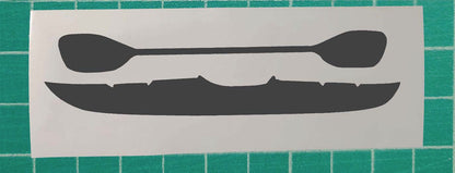 Vinyl car window kayak decal sticker