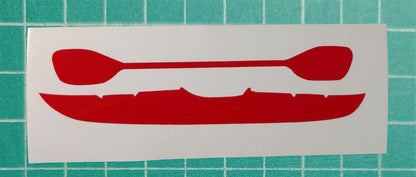 Vinyl car window kayak decal sticker