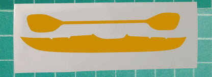 Vinyl car window kayak decal sticker