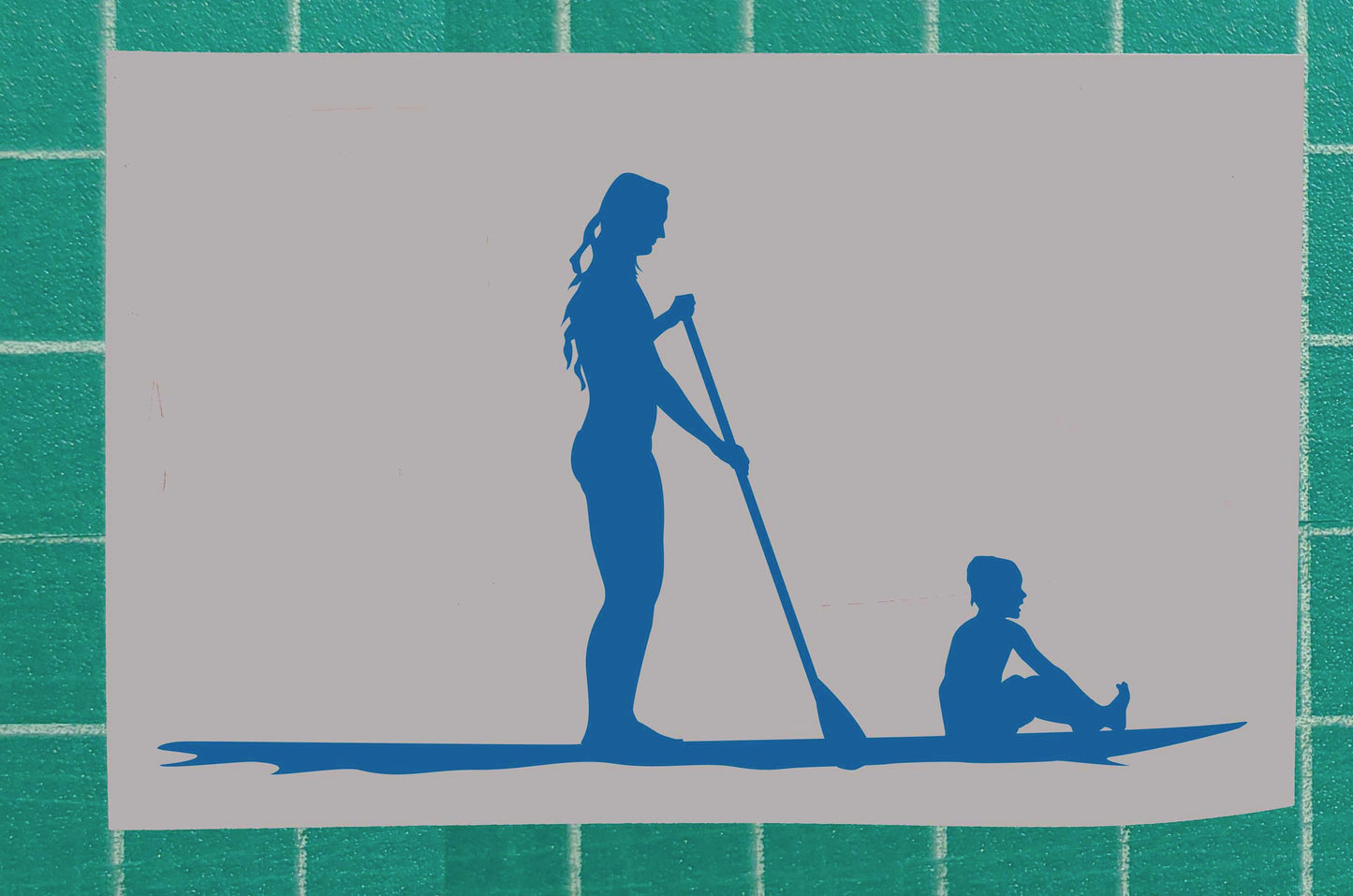 Mother and Son Vinyl Silhouette sticker