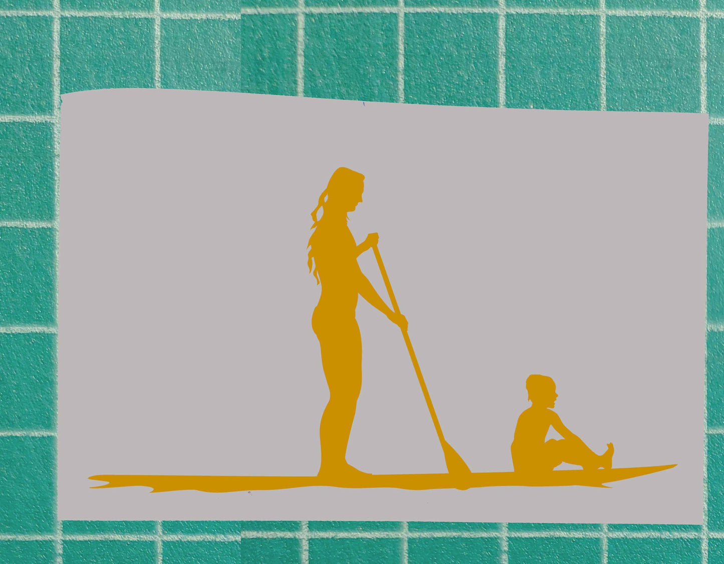 Mother and Son Vinyl Silhouette sticker