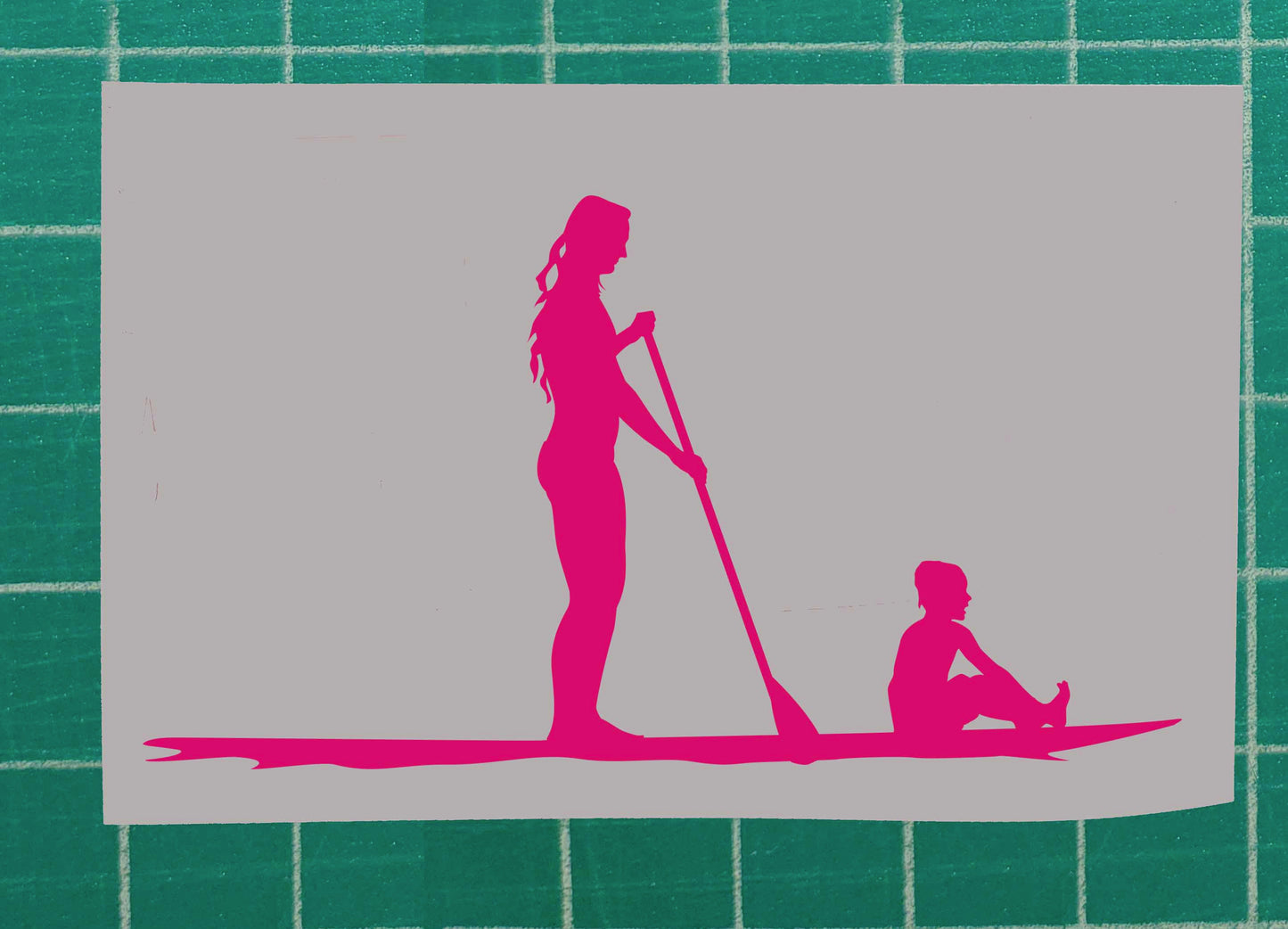 Mother and Son Vinyl Silhouette sticker